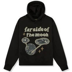 Broken Planet Market Broken Planet Far Side of The Moon Soot Black Hoodie< Sweatshirts & Hoodies