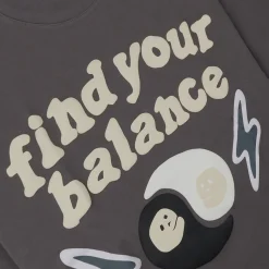 Broken Planet Market Broken Planet Find Your Balance Ash Grey T Shirt< T-shirts