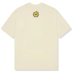 Broken Planet Market Broken Planet Foot On The Gas Vanilla White T Shirt< T-shirts