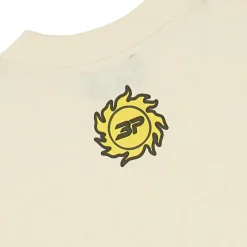 Broken Planet Market Broken Planet Foot On The Gas Vanilla White T Shirt< T-shirts