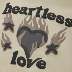 Broken Planet Market Broken Planet Heartless Love Bone White Hoodie< Sweatshirts & Hoodies