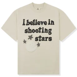 Broken Planet Market Broken Planet I Believe In Shooting Stars Bone White T Shirt< T-shirts