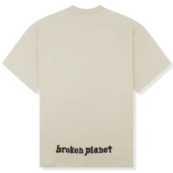 Broken Planet Market Broken Planet I Believe In Shooting Stars Bone White T Shirt< T-shirts