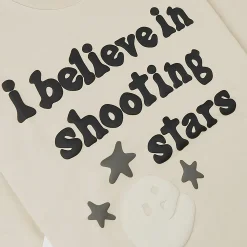 Broken Planet Market Broken Planet I Believe In Shooting Stars Bone White T Shirt< T-shirts