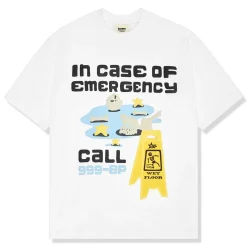 Broken Planet Market Broken Planet In Case Of Emergency Snow White T Shirt< T-shirts