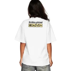 Broken Planet Market Broken Planet In Case Of Emergency Snow White T Shirt< T-shirts