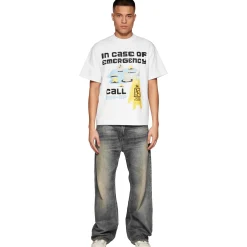 Broken Planet Market Broken Planet In Case Of Emergency Snow White T Shirt< T-shirts