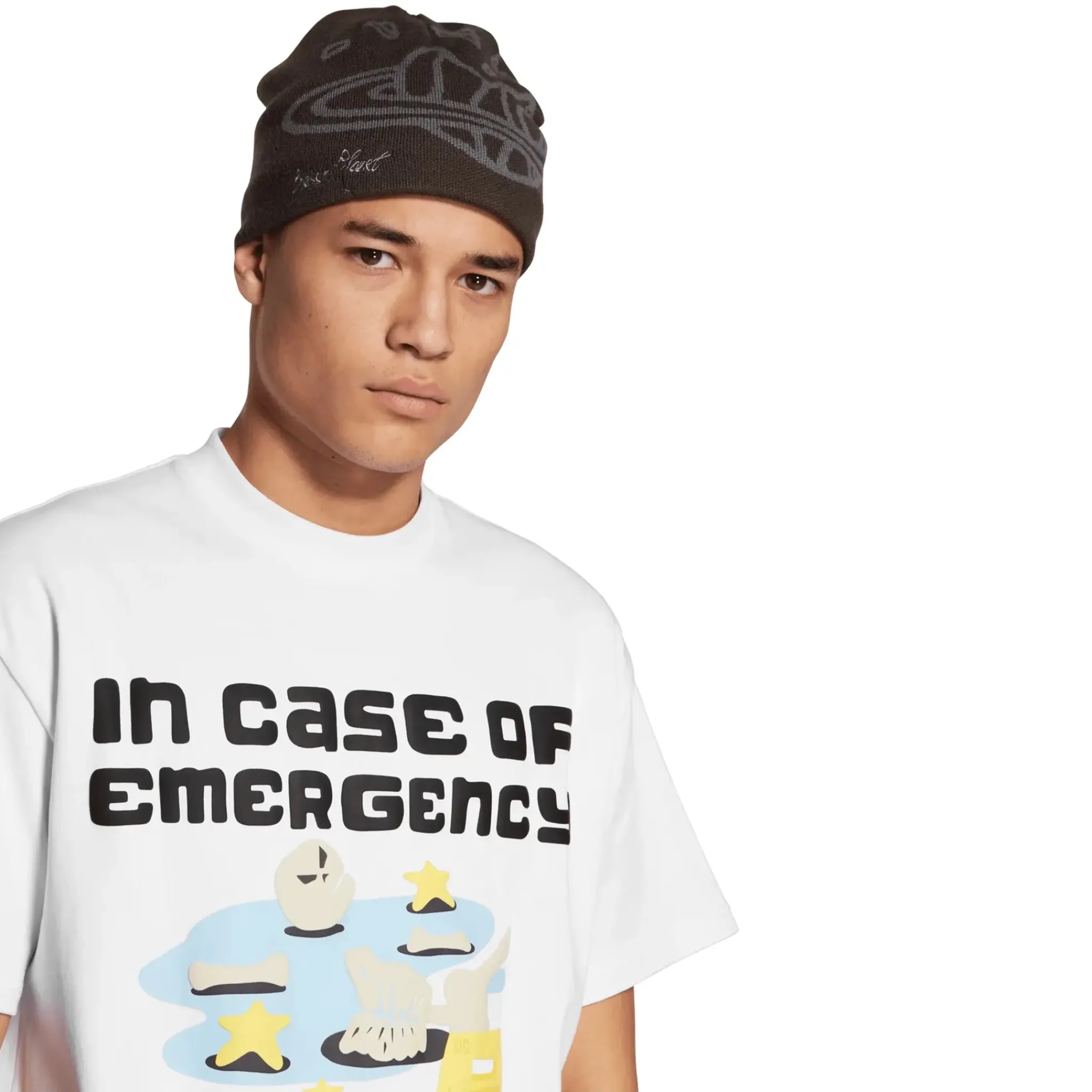 Broken Planet Market Broken Planet In Case Of Emergency Snow White T Shirt< T-shirts