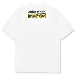 Broken Planet Market Broken Planet In Case Of Emergency Snow White T Shirt< T-shirts
