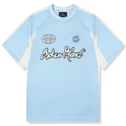 Broken Planet Market Broken Planet Light Blue Football Jersey< T-shirts