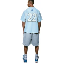 Broken Planet Market Broken Planet Light Blue Football Jersey< T-shirts