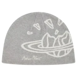 Broken Planet Market Broken Planet Logo Nylon Heather Grey Beanie< Hats & Caps