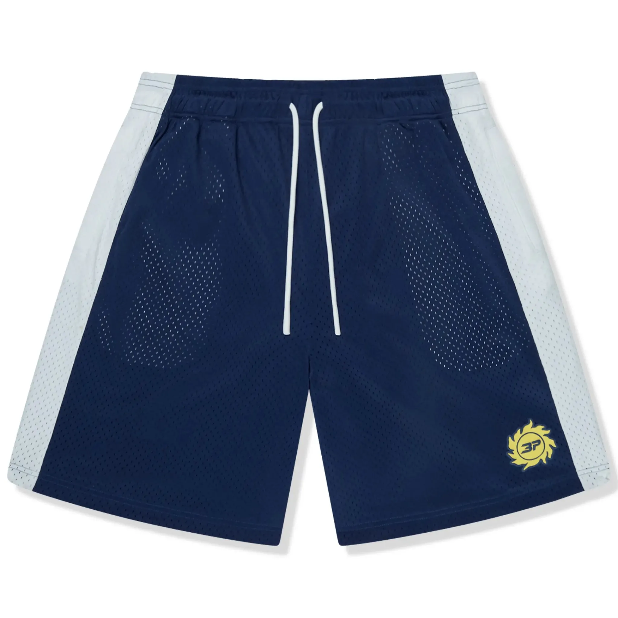 Broken Planet Market Broken Planet Mesh White Blue Shorts< Shorts