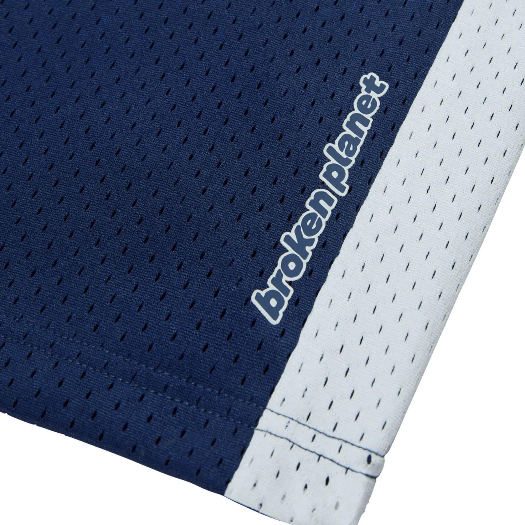 Broken Planet Market Broken Planet Mesh White Blue Shorts< Shorts