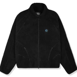 Broken Planet Market Broken Planet Midnight Black Polar Fleece< Coats & Jackets