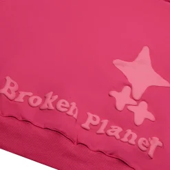 Broken Planet Market Broken Planet Monochrome Fuchsia Pink Hoodie< Sweatshirts & Hoodies