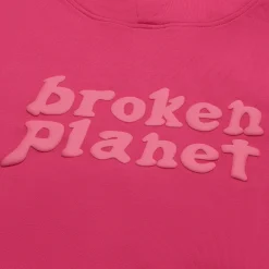 Broken Planet Market Broken Planet Monochrome Fuchsia Pink Hoodie< Sweatshirts & Hoodies