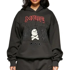 Broken Planet Market Broken Planet More Darkness Soot Black Hoodie< Sweatshirts & Hoodies