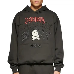 Broken Planet Market Broken Planet More Darkness Soot Black Hoodie< Sweatshirts & Hoodies