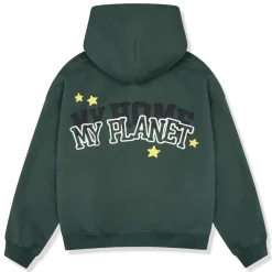 Broken Planet Market Broken Planet My Planet Emerald Green Zip-Up Hoodie< Sweatshirts & Hoodies