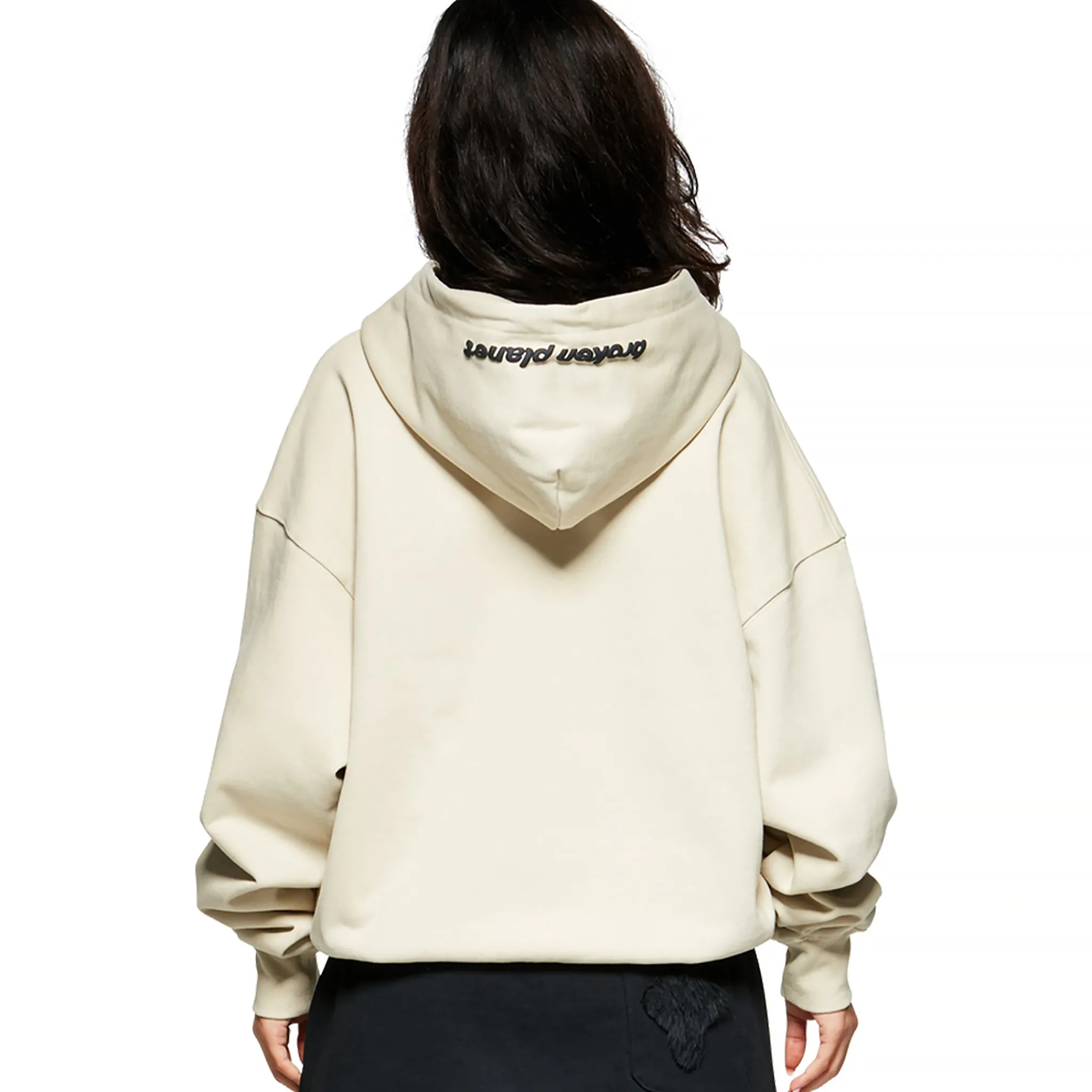 Broken Planet Market Broken Planet Outer Space Bone White Zip-Up Hoodie< Sweatshirts & Hoodies