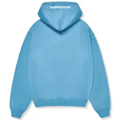 Broken Planet Market Broken Planet Outer Space Zip-Up Light Blue Hoodie< Sweatshirts & Hoodies