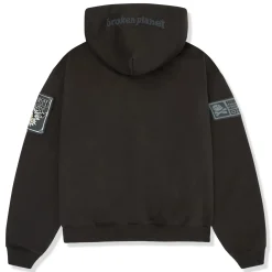 Broken Planet Market Broken Planet Repair Services Soot Black Hoodie< Sweatshirts & Hoodies