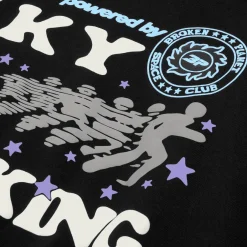 Broken Planet Market Broken Planet Sky Walking Midnight Black Hoodie< Sweatshirts & Hoodies