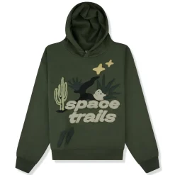 Broken Planet Market Broken Planet Space Trails Olive Green Hoodie< Sweatshirts & Hoodies