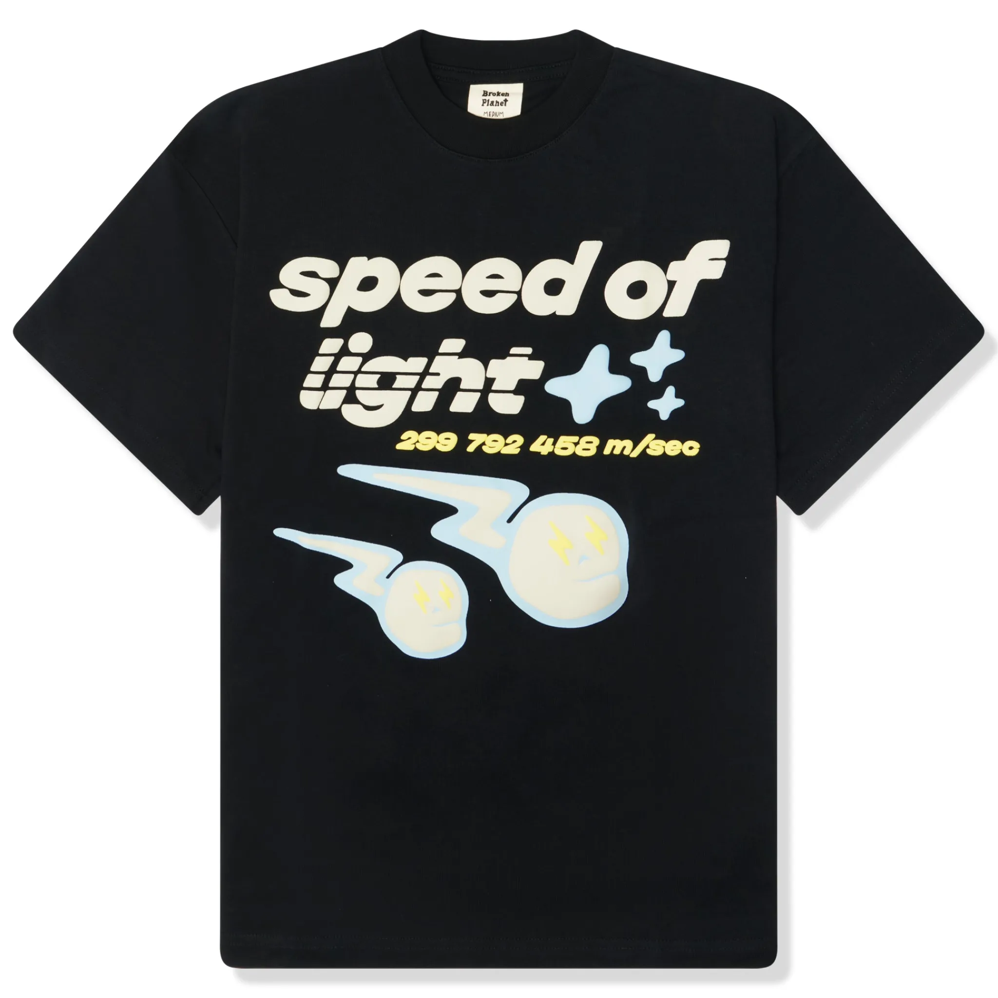 Broken Planet Market Broken Planet Speed of Light Midnight Black T Shirt< T-shirts