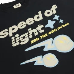 Broken Planet Market Broken Planet Speed of Light Midnight Black T Shirt< T-shirts