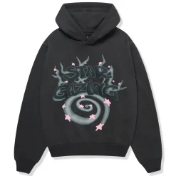 Broken Planet Market Broken Planet Stargazing Soot Black Hoodie< Sweatshirts & Hoodies
