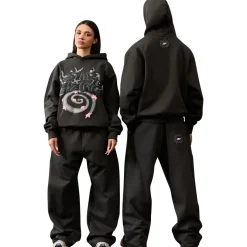 Broken Planet Market Broken Planet Stargazing Soot Black Hoodie< Sweatshirts & Hoodies