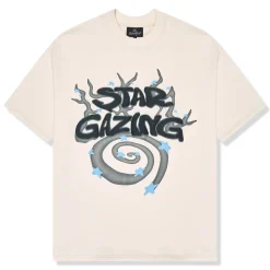 Broken Planet Market Broken Planet Stargazing Vanilla White T Shirt< T-shirts