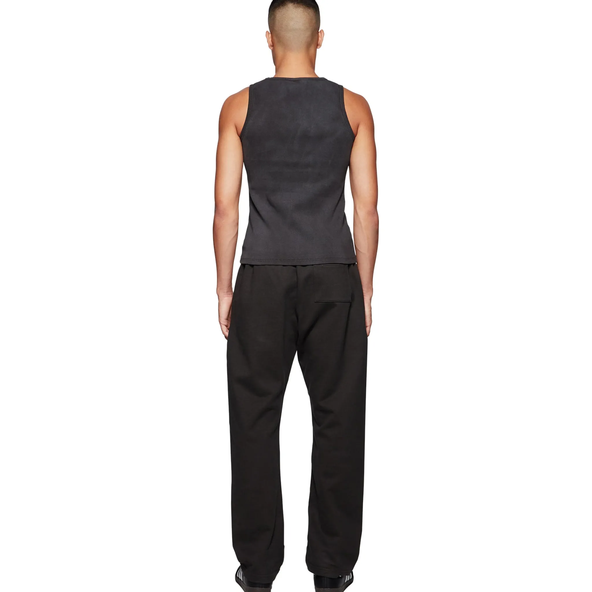 Broken Planet Market Broken Planet Straight Leg Soot Black White Sweatpants< Bottoms|Sweatpants