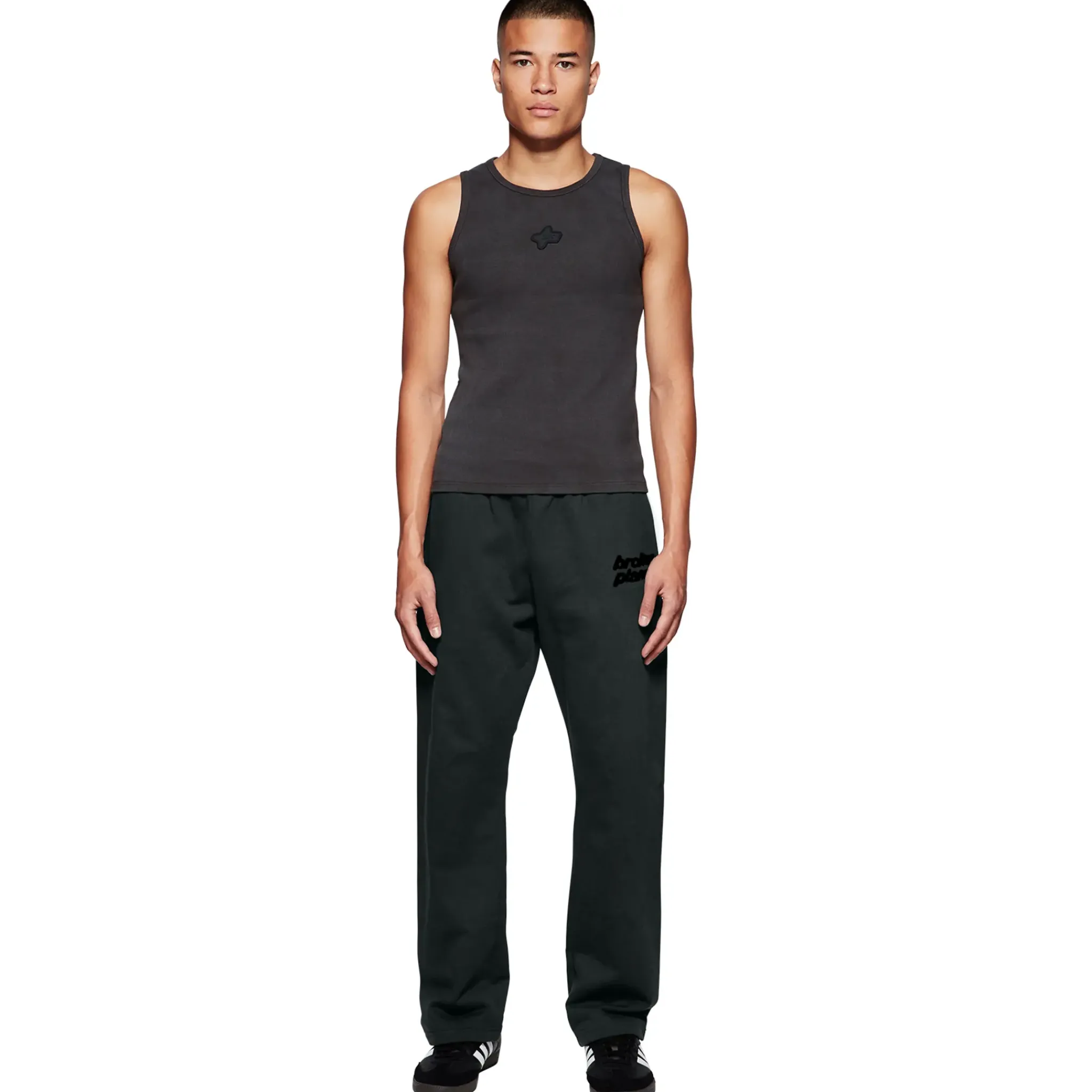 Broken Planet Market Broken Planet Straight Leg Soot Black Sweatpants< Bottoms|Sweatpants