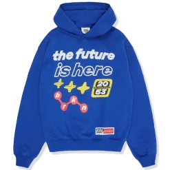 Broken Planet Market Broken Planet The Future Is Here Deep Blue Hoodie< Sweatshirts & Hoodies