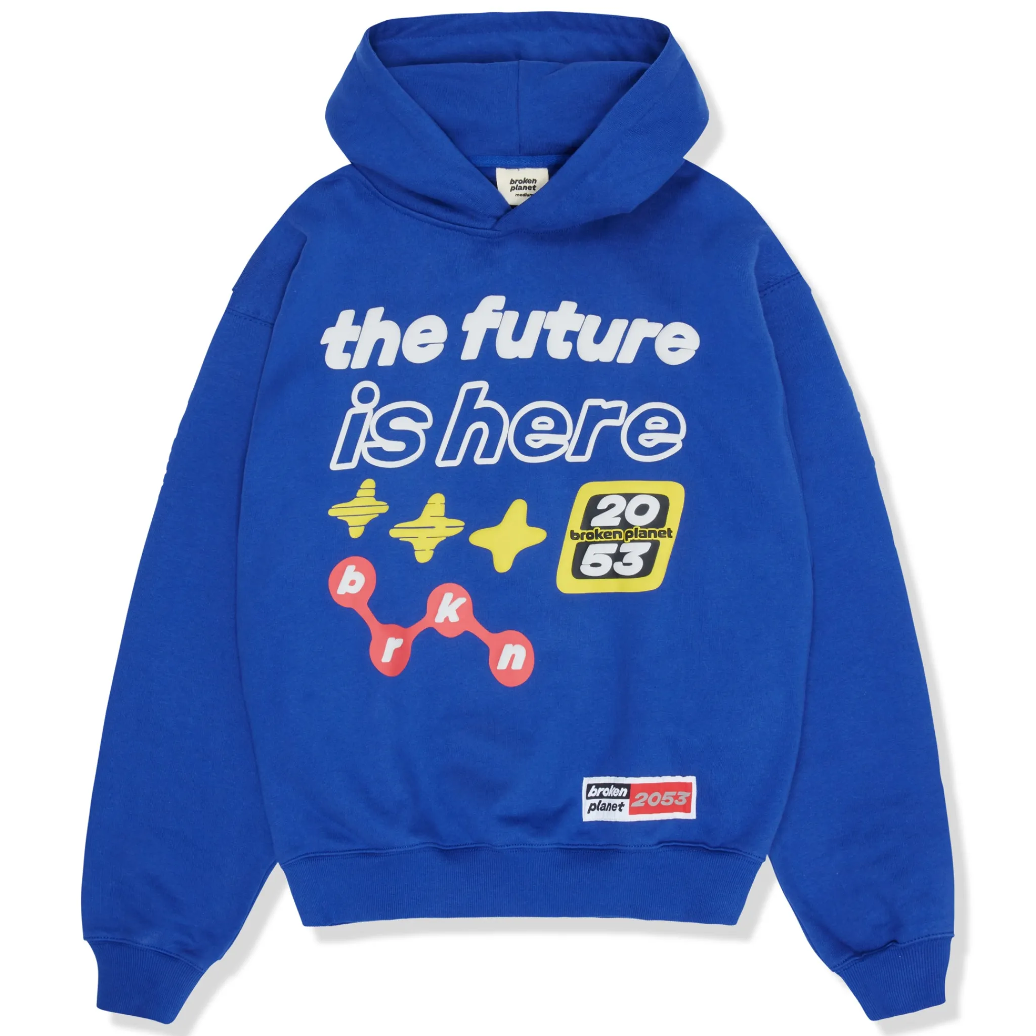 Broken Planet Market Broken Planet The Future Is Here Deep Blue Hoodie< Sweatshirts & Hoodies