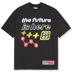 Broken Planet Market Broken Planet The Future Is Here Midnight Black T Shirt< T-shirts