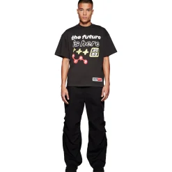 Broken Planet Market Broken Planet The Future Is Here Midnight Black T Shirt< T-shirts