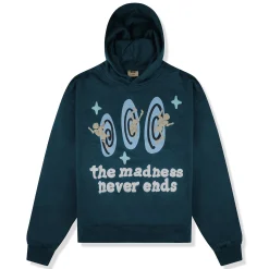 Broken Planet Market Broken Planet The Madness Never Ends Navy Hoodie< Sweatshirts & Hoodies