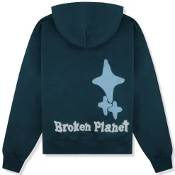 Broken Planet Market Broken Planet The Madness Never Ends Navy Hoodie< Sweatshirts & Hoodies