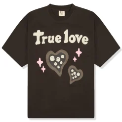 Broken Planet Market Broken Planet True Love Dark Brown T Shirt< T-shirts