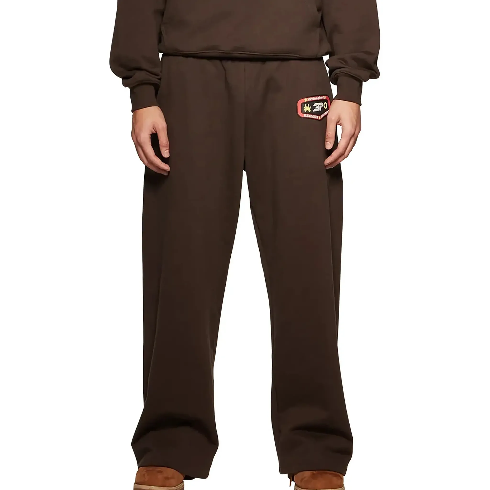 Broken Planet Market Broken Planet Wide Leg Out Of Service Mocha Brown Sweatpants< Bottoms|Sweatpants