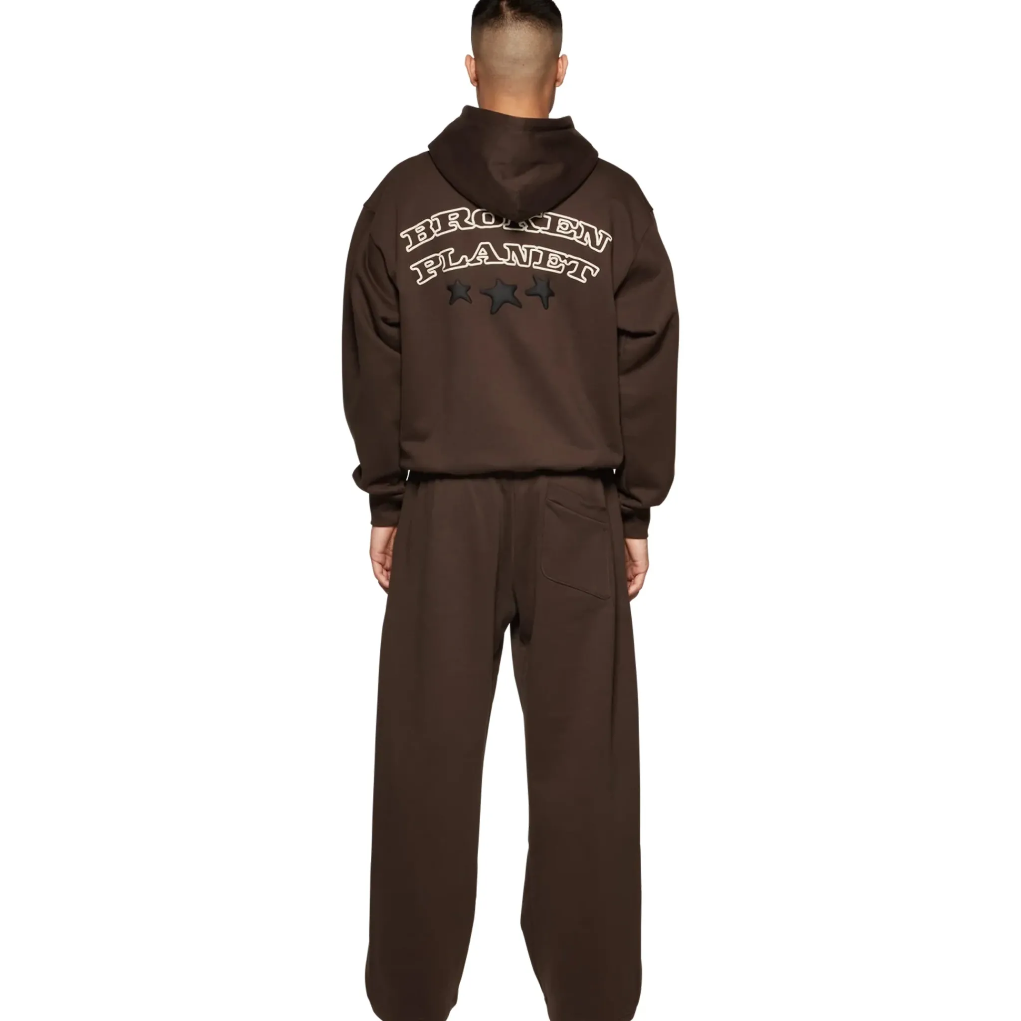 Broken Planet Market Broken Planet Wide Leg Out Of Service Mocha Brown Sweatpants< Bottoms|Sweatpants