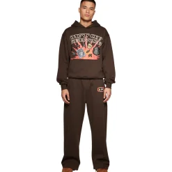 Broken Planet Market Broken Planet Wide Leg Out Of Service Mocha Brown Sweatpants< Bottoms|Sweatpants
