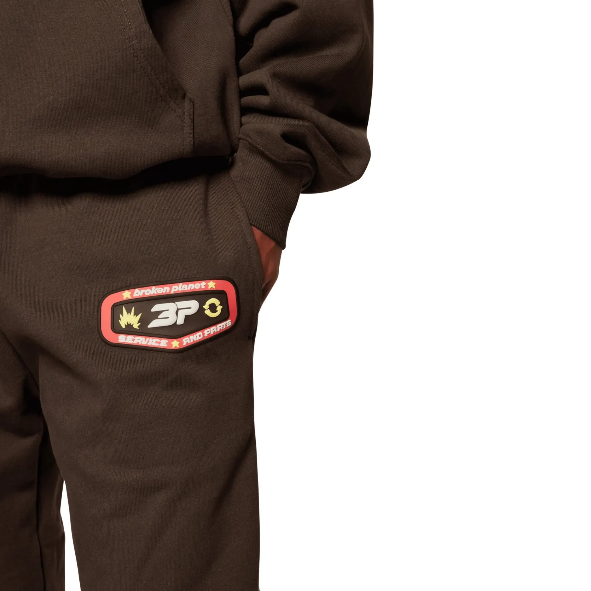 Broken Planet Market Broken Planet Wide Leg Out Of Service Mocha Brown Sweatpants< Bottoms|Sweatpants