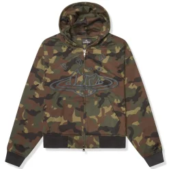 Broken Planet Market Broken Planet Zip-Up Camo Green Hoodie< Sweatshirts & Hoodies