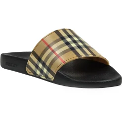 Burberry Furley Beige Slides< Sandals & Slides