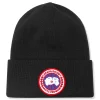 Canada Goose Arctic Disc Toque Black Beanie< Hats & Caps